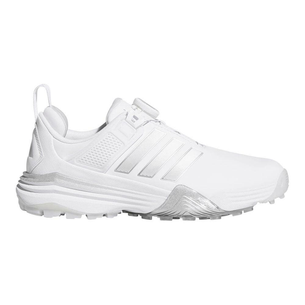 アディダス adidas　アディパワー 26 ボア　レディース スパイクレス ゴルフシューズ OPJ12 JP8385　2026年モデル ホワイト/シルバー/グレー