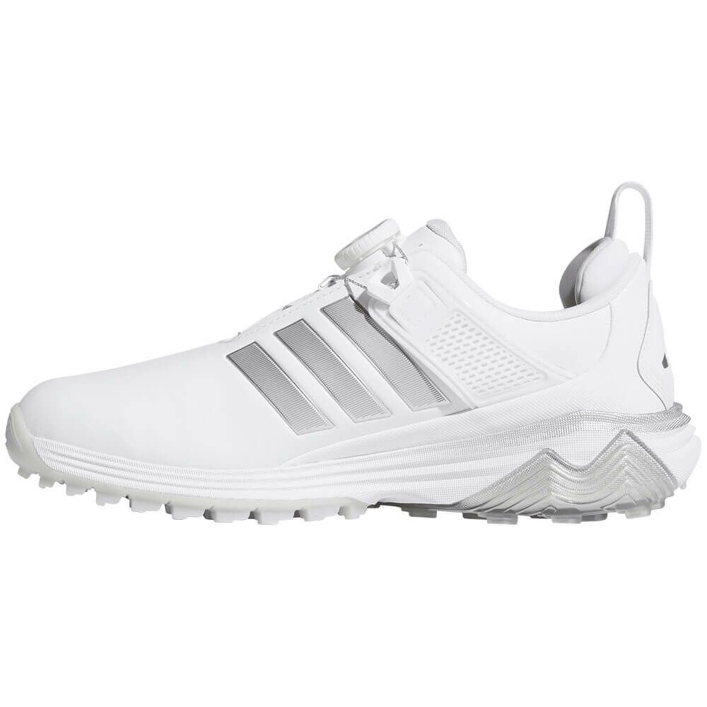 アディダス adidas　アディパワー 26 ボア　レディース スパイクレス ゴルフシューズ OPJ12 JP8385　2026年モデル ホワイト/シルバー/グレー 詳細4