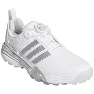 アディダス adidas　アディパワー 26 ボア　レディース スパイクレス ゴルフシューズ OPJ12 JP8385　2026年モデル ホワイト/シルバー/グレー 詳細5