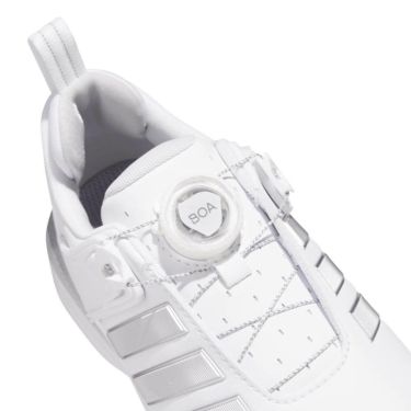 アディダス adidas　アディパワー 26 ボア　レディース スパイクレス ゴルフシューズ OPJ12 JP8385　2026年モデル ホワイト/シルバー/グレー 詳細7