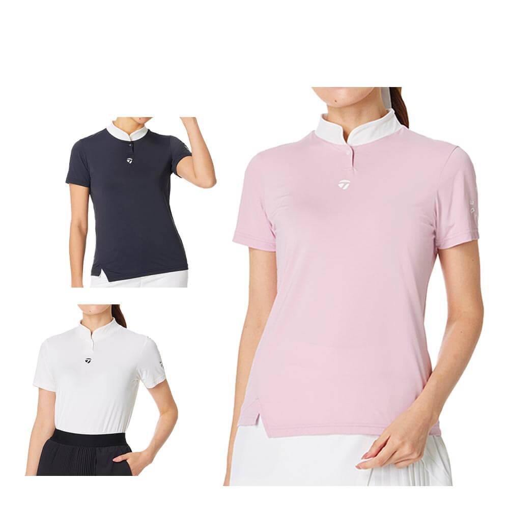 テーラーメイド TaylorMade　レディース 半袖 モックネックシャツ TL817　2026年モデル