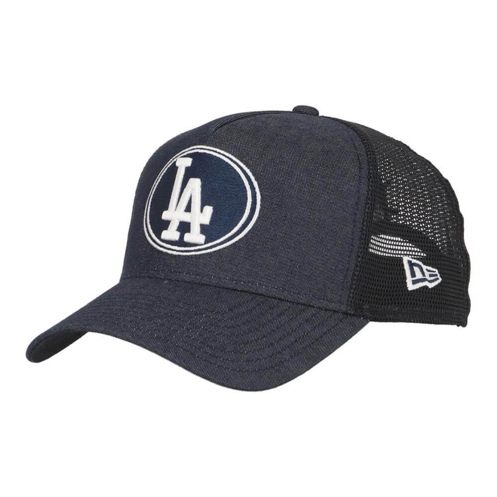 ニューエラ NEW ERA 9FORTY A-Frame トラッカー Denim ロサンゼルス・ドジャース キャップ 14747274 ネイビー 2026年モデル